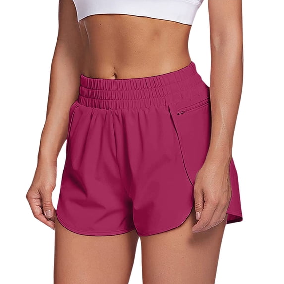 Shorts for Women Elastic Waist Athletic Workout Shorts with Pockets