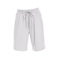 thumbnail image 1 of Shorts for Women Elastic Waist Drawstring Knee Length Basketball Exercise Shorts with Belt, 1 of 4