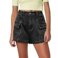 thumbnail image 1 of Shorts for Women Elastic Waist Summer Casual With Side Pockets Daily Wear Gym Shorts, 1 of 5