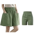 thumbnail image 1 of Shorts for Women High Elastic Waisted Shorts Comfy Loose Fit Shorts for Women Lounge Shorts Women Summer Outfits for Women Casual, 1 of 7