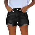 thumbnail image 1 of Shorts for Women High Waist Cut Off Distressed Ripped Pocket Stretchy Denim Jort Shorts, 1 of 6