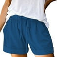 thumbnail image 1 of Shorts for Women Linen Shorts Plus Size High Waisted Loose Fit Drawstring Short Pants With Pockets Womens Shorts Casual, 1 of 4