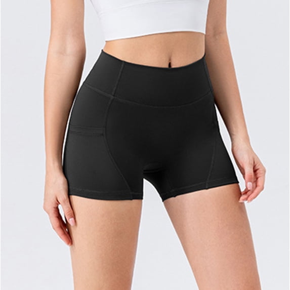 Shorts for Women, No Front Seam High Waisted Biker Shorts Women Control Tummy Workout Gym Shorts 4'' Buttery Soft Booty Yoga Short Pants