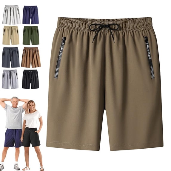 Shorts for Women Over 50 Ultra Stretch Active, Breathable Quick Dry Shorts, Elastic Waist Bermuda Shorts with Pockets