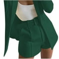 thumbnail image 1 of Shorts for Women,Pants for Women, Solid Suit Pant with Pockets Waisted Shorts with Belt,Belts for Women, 1 of 6