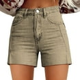 thumbnail image 1 of Shorts for Women Relaxed Fit Floral Printed High Waist Denim Casual Shorts with Pockets, 1 of 3