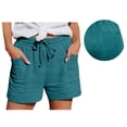 thumbnail image 1 of Shorts for Women Running Swim Athletic Gradient Mid Waist Athleisure Tennis Culottes With Pockets, 1 of 7