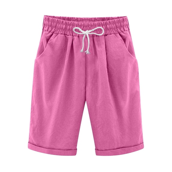 Shorts for Women Running Swim Athletic High Waisted Knee Length Wide Leg Casual Shorts
