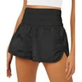 thumbnail image 1 of Shorts for Women Shorts Women's Running Quick Shorts Workout Elastic Athletic Yoga Pants Dry High Waist Black S, 1 of 8