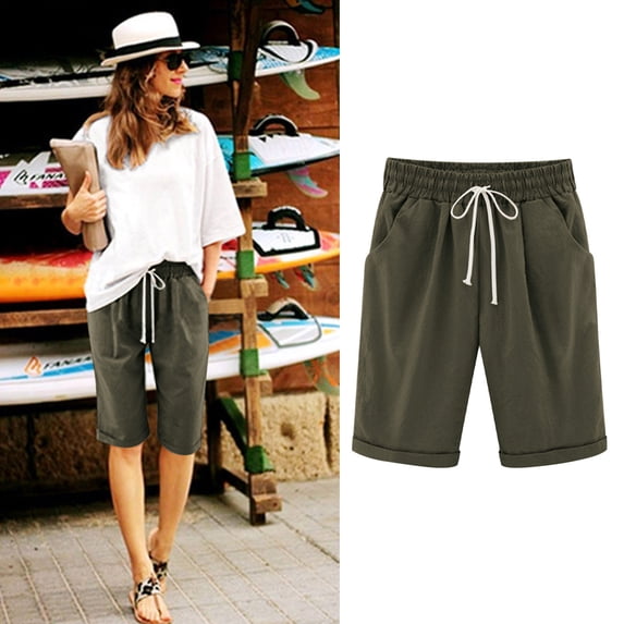 Shorts for Women Solid Color Fashionable Temperament Five Part Pants and Shorts Summer Shorts