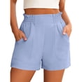 thumbnail image 1 of Shorts for Women Summer Casual Elastic High Waisted Wide Leg Cute Dressy 2026 Vacation Beach Clothes, M, 1 of 6