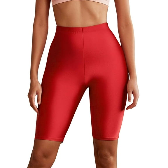 Shorts for Women Summer Casual Elastic Yoga Neon Shiny Workout Running Sports Yoga Sessions Trendy Athletic Apparel Loose High Waisted Short S-XL