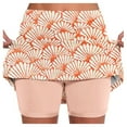 thumbnail image 1 of Shorts for Women Summer Tennis Skirt Trousers Sports Skirt High Waist Side Slit Tennis Skort Trendy Casual Shorts with Pockets S-5XL, 1 of 7