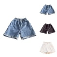 thumbnail image 1 of Shorts for Women Trendy JIANLAI Mid Rise Denim Shorts Junior Stretchy Casual Frayed Hem Hot Summer Jorts (S-5XL) Gray, 1 of 3