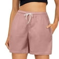 thumbnail image 1 of Shorts for Women Trendy Summer 2025 Drawstring Comfy Elastic High Waist Running Casual Shorts with Pockets XS-3XL, 1 of 5