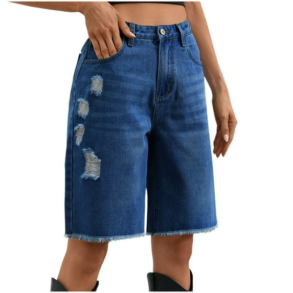 Shorts for Women Trendy,Women Jorts Baggy Jeans Jorts Outfits Mid-Low Waisted Denim Y2K Shorts Summer Hot Short Pants Streetwear