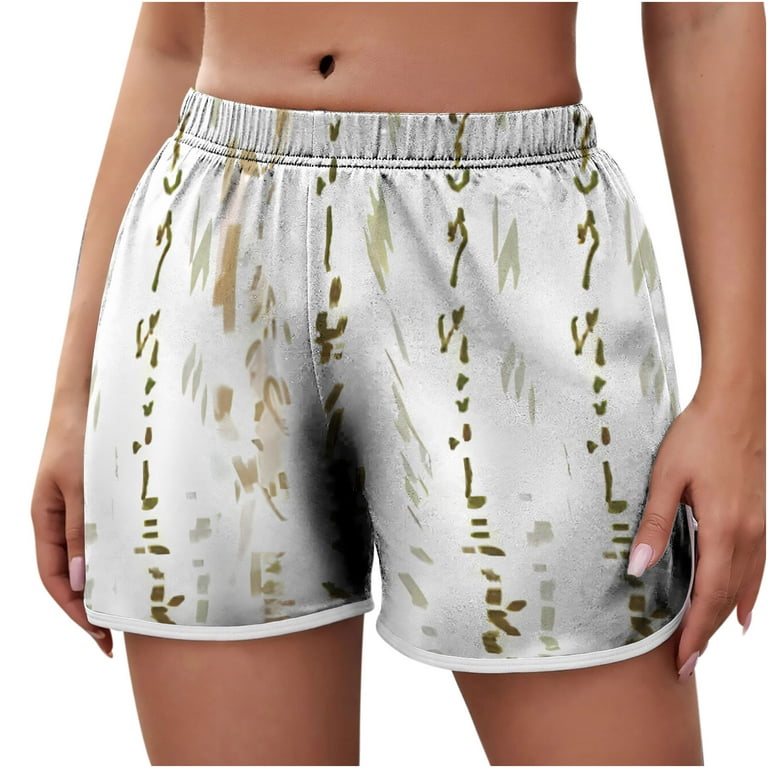 Hot6sl Shorts for Women, Women'S Lightweight Summer Casual Elastic Waist  Print Shorts Baggy Comfy Beach Shorts Outlet Deals Overstock Clearance #1