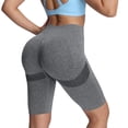 thumbnail image 1 of Shorts for Women, Women's High Waist Biker Shorts Scrunch Butt Lifting Workout Gym Yoga Running Compression Athletic Ribbed Long Shorts, 1 of 9