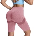 thumbnail image 1 of Shorts for Women, Women's High Waist Biker Shorts Scrunch Butt Lifting Workout Gym Yoga Running Compression Athletic Ribbed Long Shorts, 1 of 9