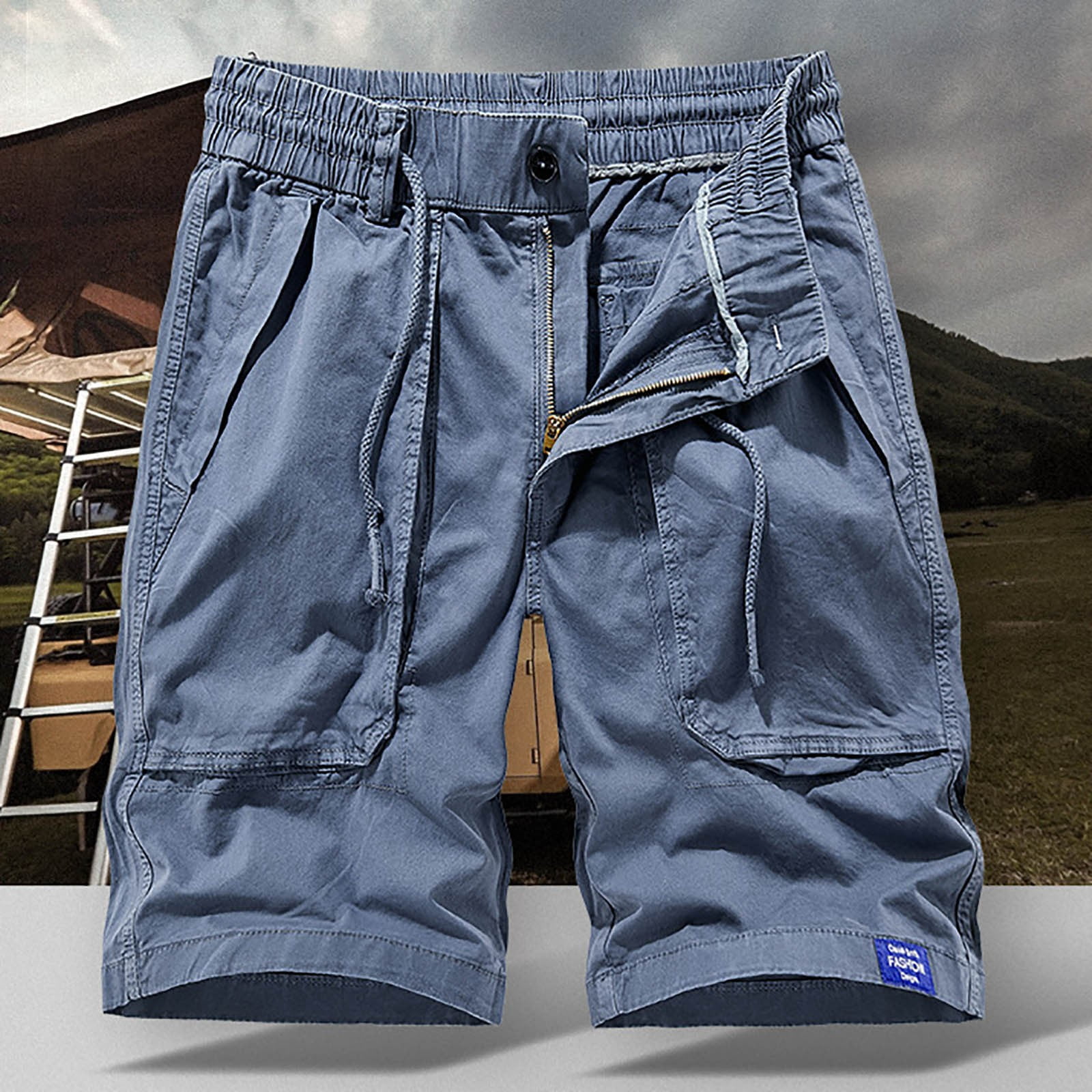 Shorts with Pockets Shorts Men Elastic Waist Work Shorts Inseam Docker