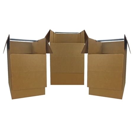 UBMOVE Shorty Space Saving Wardrobe Moving Boxes Bundle of 3