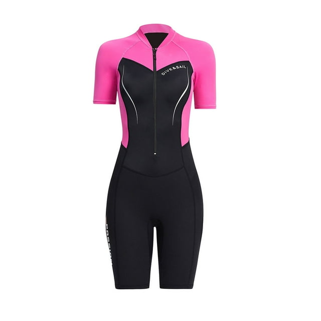 Shorty Wetsuit for Men and Women, 1.5mm Neoprene Short Sleeve Diving