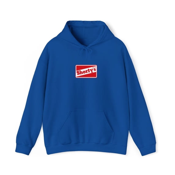 Shortys Red Skateboard Classic 90s 00s Muska Vintage Classic Skate Hoodie Print - 4XL / Royal