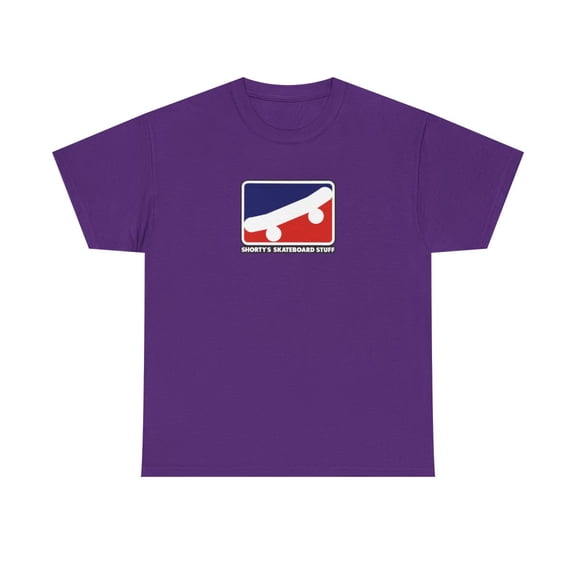Shortys Skate Stuff Classic OG Red Blue Muska Vintage Classic Skate TShirt Print - Purple / 3XL