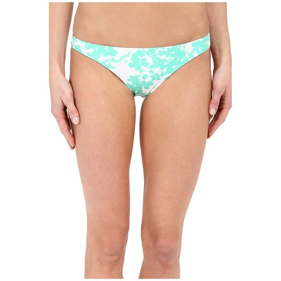 Shoshanna Women's Beach Vine Classic Bikini Bottom, Mint/White, X-Small