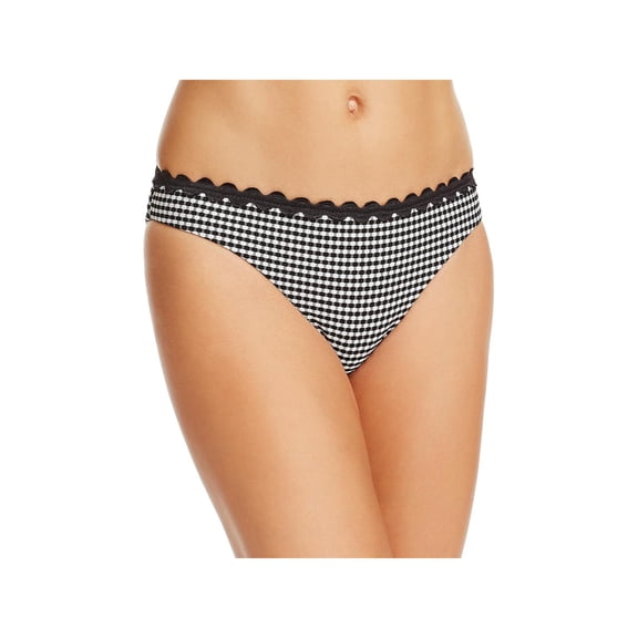 Shoshanna Womens Contrast Trim Hipster Swim Bottom Separates