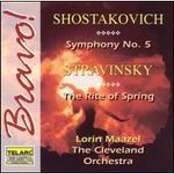 Shostakovich: Symphony No. 5; Stravinsky: The Rite of Spring (CD) by Cleveland Orchestra, Lorin Maazel (conductor)
