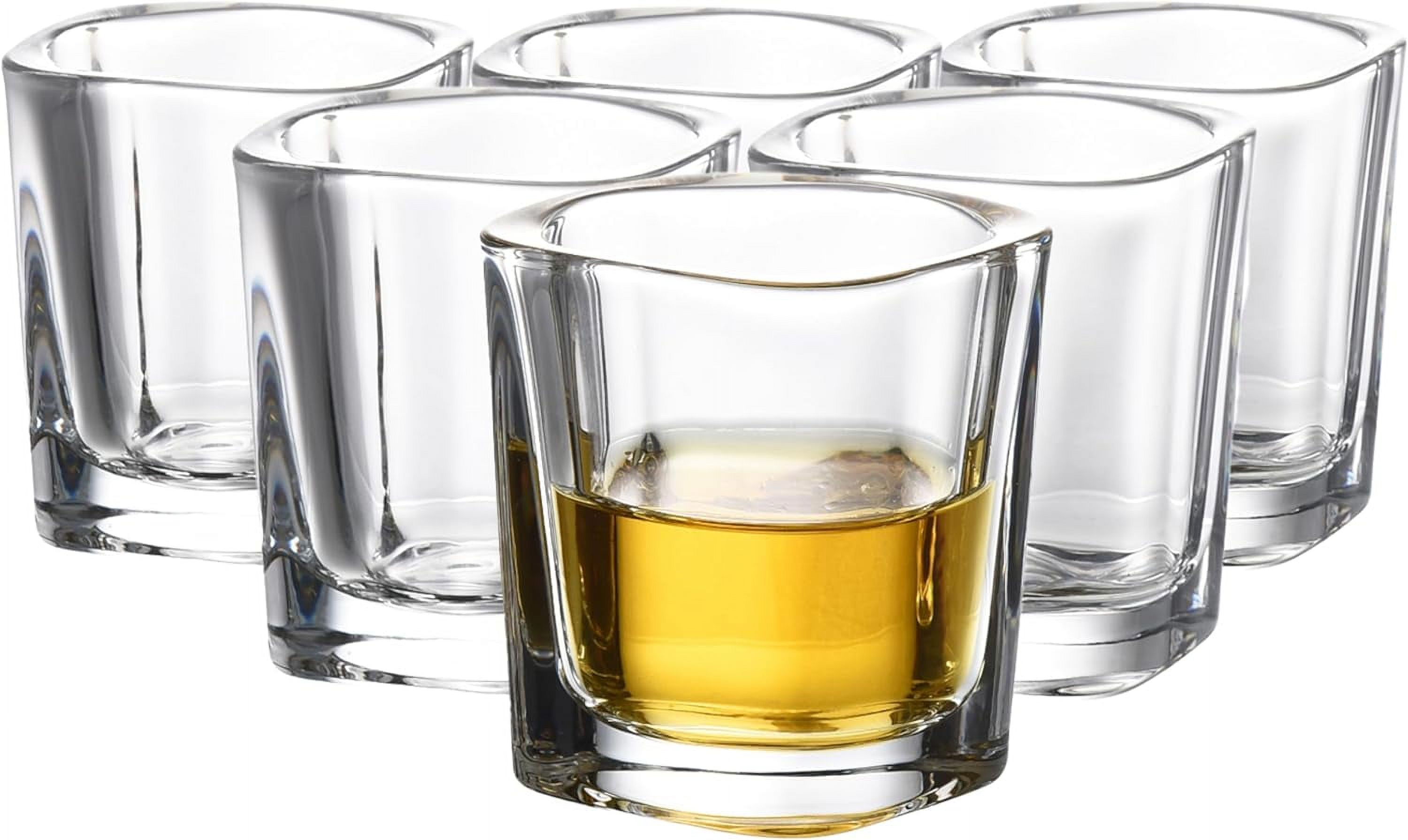 Shot Glass Set of 6 Tequila Shot Glasses Set Crystal Cut Cute Shot