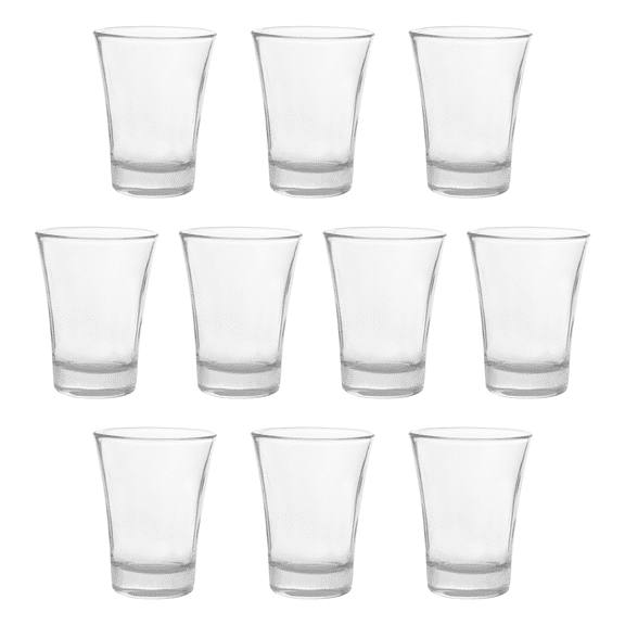 Shot Glasses 2 oz. Set of 10, Bulk Pack - Great for Wedding, Party, Birthday, Gifts - Clear