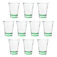 thumbnail image 1 of Shot Glasses 2 oz. Set of 10, Bulk Pack - Great for Wedding, Party, Birthday, Gifts - Green, 1 of 5