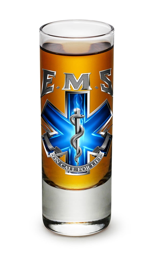 Shot Glasses EMT Paramedic Gifts for Men or Women EMS On Call For