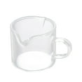 thumbnail image 1 of Shot Glasses Espresso Parts, Double Spouts Milk Cup, Glass Creamer Pitcher with Handle, Coffee Milk Creamer Pitcher (Clear Glass/1 Pack) 2.36x2.16", 1 of 7