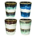 thumbnail image 1 of Shot Glasses Set of 4 Ceramic Glazed Shot glass Beautiful 1.5 oz Shots Glasses for Men & Women Drinking Whiskey, Tequila, Vodka, Best Gift Idea or Party Favor (Set of 4 Multicolor), 1 of 1