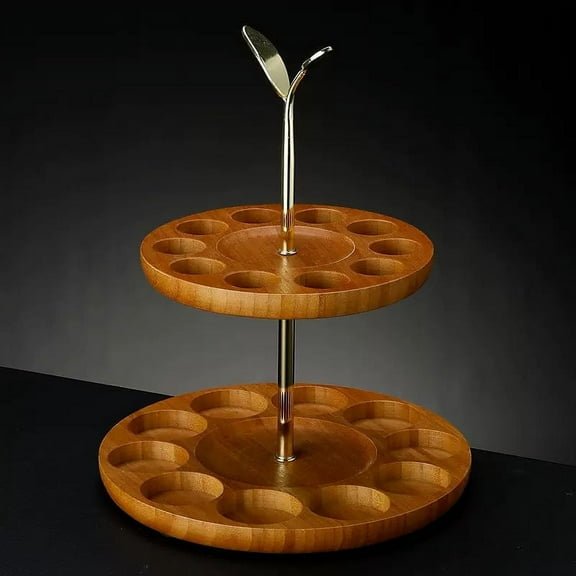 Shot Glasses Storage Stand Liquor Glass Cup Holder Shot Glasses 2-tier Glass Cup Organizing Rack