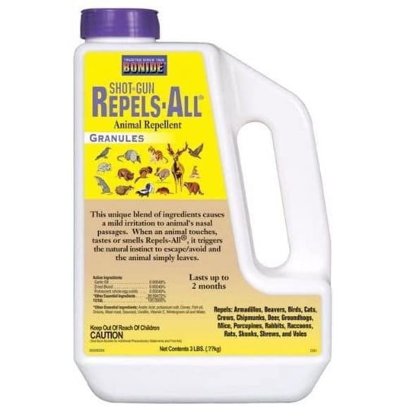Bonide Repels-All Animal Repellent Granules - Outdoor Pest Control - 3 lbs