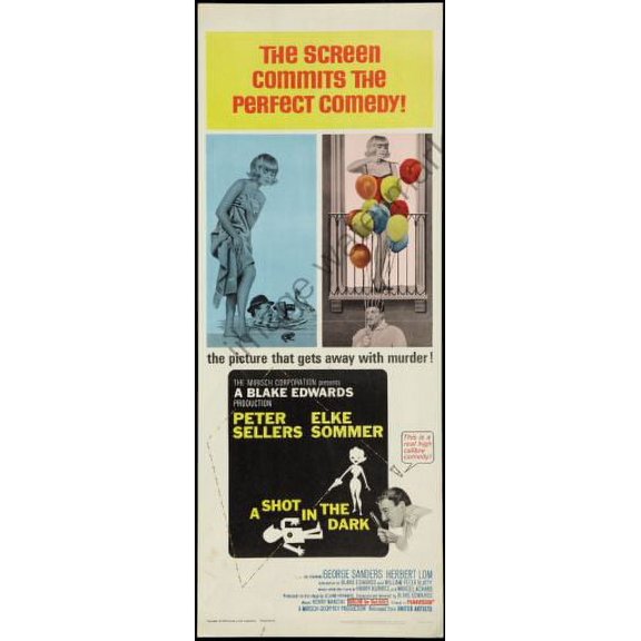Shot In The Dark Movie Poster Insert 14Inx36In