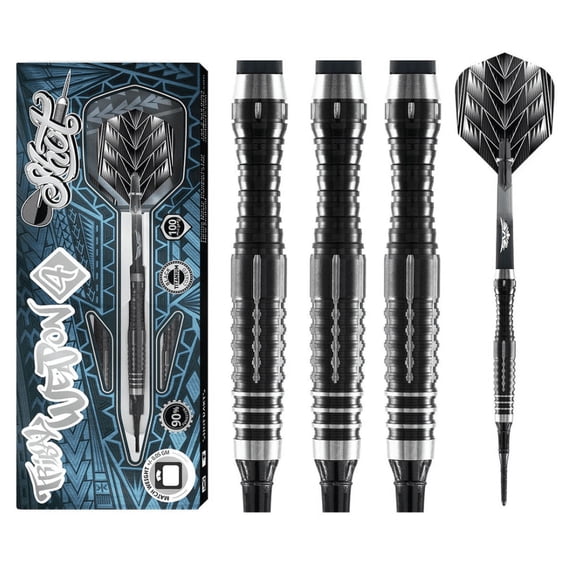 Shot Tribal Weapon 4 Soft Tip Dart Set-90% Tungsten-18gm