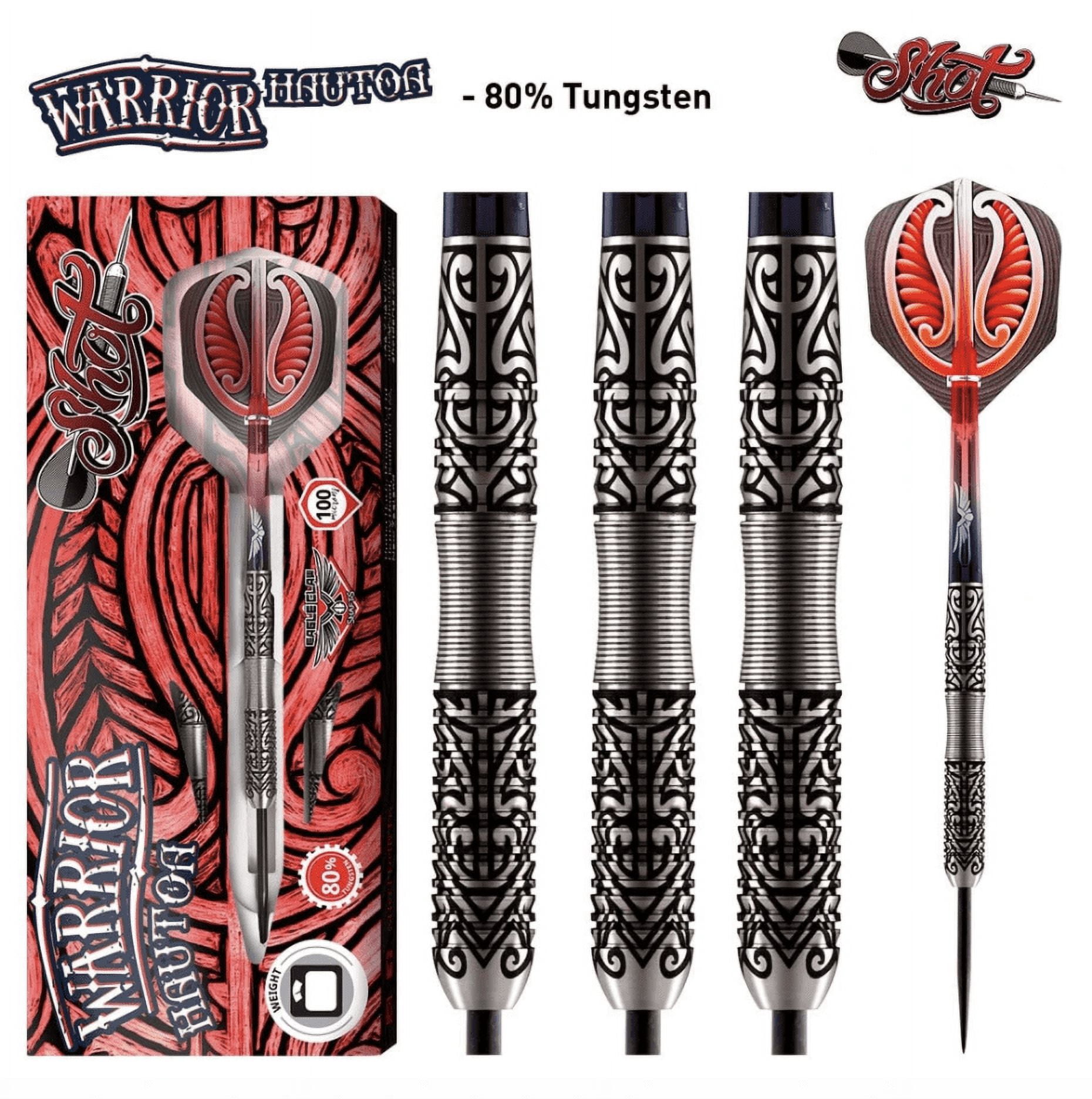 Shot Warrior Hautoa Steel Tip Dart Set-80% Tungsten-22gm