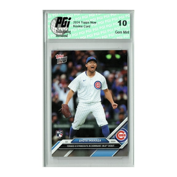 Shota Imanaga 2024 Topps Now #27 Dominant MLB Debut Rookie Card PGI 10
