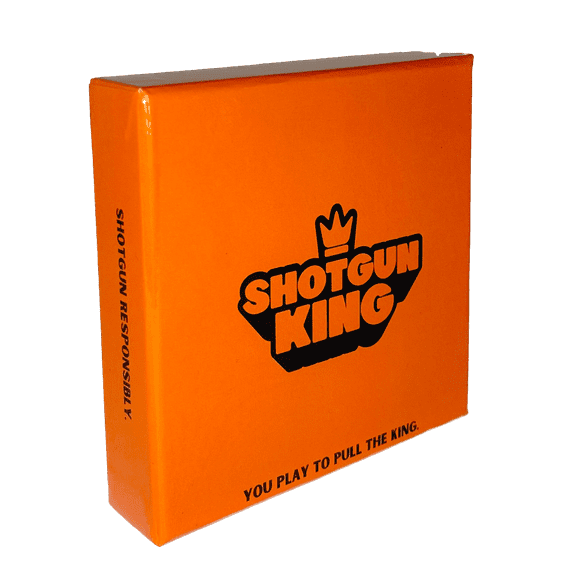Shotgun King Card Game for Game Night, Parties, Camping - Waterproof Playing Cards & Tool Included