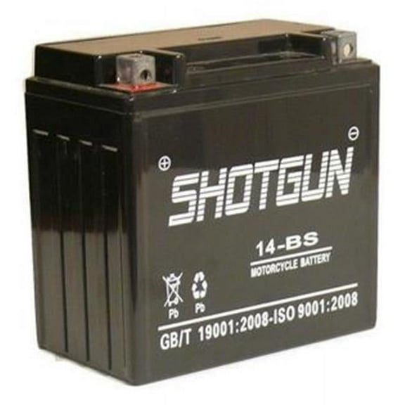 Shotgun Powersports Battery Charger Combo Replaces YTZ14 - BS Motorcycle Battery
