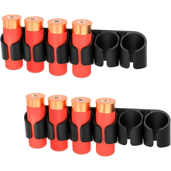 Shotgun Shell Holder Side Saddle for 12 Gauge, 2 Pack Shotshell Carrier