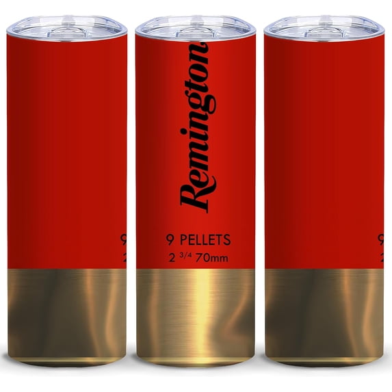 Shotgun Shell Style Insulated Skinny Tumblers Cup Coffee Mug with Lid Creativity Gift 20oz - Reusable Stainless Steel Water Bottle for Hot & Cold Drinks Tea Cup Iced Coffee Travel Mug