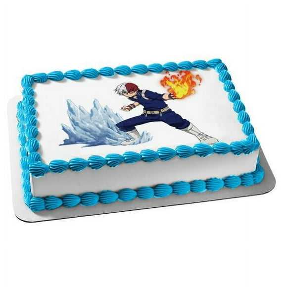 Shoto Todoroki My Hero Academia Cake Topper, by A Birthday Place