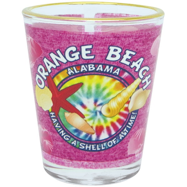 Shots Dye Sub Gold Rim Tie Dye shells Having a Shel Orange Beach ALA ...