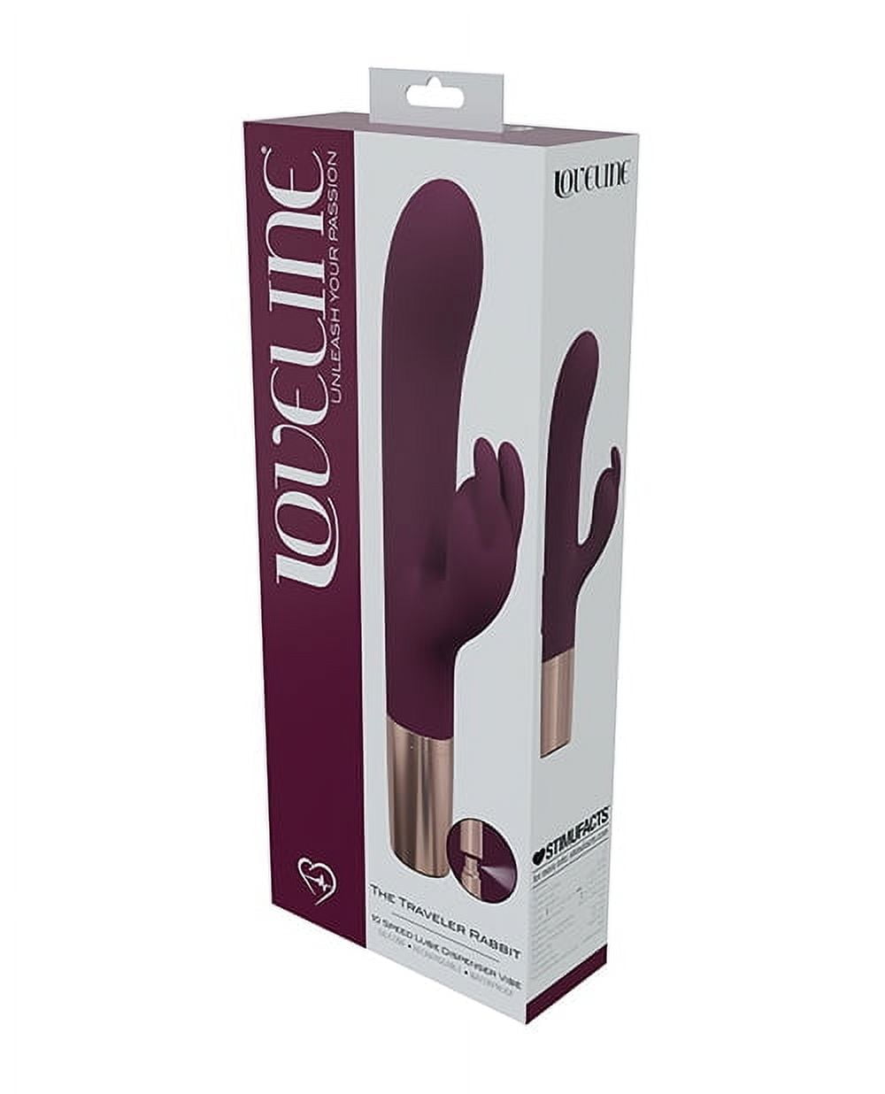 Shots Loveline Traveler Rabbit Vibrator - Burgundy - Walmart.com